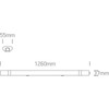 36W LED linijinis šviestuvas, baltas, 6000K, 38136LA/D