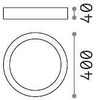 Lubinis šviestuvas 36W LED paviršinis šviestuvas UNIVERSAL ROUND, baltas, 2700K, 342627