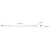 36W LED T8 šviestuvas, pilkas, 120cm, 3000/4000/6500K, IP65, 38140N/V