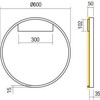 Lubinis šviestuvas 37W LED paviršinis šviestuvas FEBE, baltas, 4000K, dimeriuojamas, 01-2822