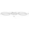 Lubinis šviestuvas Italux 38W LED paviršinis šviestuvas NATANO, juodas, 3000K