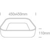 Lubinis šviestuvas 38W LED vidaus plafonas, baltas, 2700/3000/4000K, dimeriuojamas, 62132NA/W/V