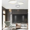 Lubinis šviestuvas 39W LED paviršinis šviestuvas, juodas, 3000K, dimeriuojamas, 23208