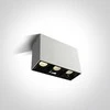 3x7W LED paviršinis šviestuvas, baltas, 3000K, 12307B/W/W