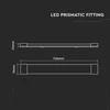 Lubinis šviestuvas V-tac 40W LED linijinis šviestuvas, 120cm, baltas, 6500K, CREE LED chip