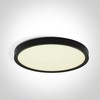 Lubinis šviestuvas 40W LED vidaus plafonas, apvalus, juodas, 2800/3200/4000K, 62006C/B/V