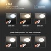 Lubinis šviestuvas V-tac 40W paviršinis šviestuvas, 3in1, dimeriuojamas pulteliu, baltas, su žvaigždėtu dangteliu
