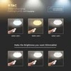 Sieninis šviestuvas V-tac 40W paviršinis šviestuvas, 3in1, dimeriuojamas pulteliu, baltas, su žvaigždėtu banguotu dangteliu