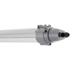 42W LED linijinis šviestuvas DAMP PROOF MAX 1500, pilkas, 4000K, IP69, su 3h avariniu moduliu ir judesio jutikliu