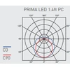 Lubinis šviestuvas Bikuvalt 43W linijinis šviestuvas PRIMA LED,1272mm, 4000K