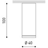 4,5W LED paviršinis šviestuvas TOP, juodas, 3000K