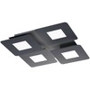Lubinis šviestuvas 47W LED paviršinis šviestuvas QUANT, juodas, 3000/4000K
