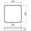 Lubinis šviestuvas 47W LED paviršinis šviestuvas YOMO, baltas, 3000K, dimeriuojamas, 01-2576