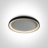 Lubinis šviestuvas 48W LED vidaus plafonas, juodas, 2700/3000/4000K, dimeriuojamas, 62148L/B/V