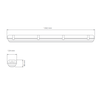 49W LED šviestuvas WARS 2x120 4000K