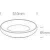 Lubinis šviestuvas Bikuvalt 50W LED paviršinis šviestuvas, matinės žalvario sp., 3000K, IP20, 62144N/BBS/W