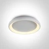 Lubinis šviestuvas Bikuvalt 50W LED plafonas, baltas, 2700/3000/4000K, dimeriuojamas, 61cm, 62144N/W/V