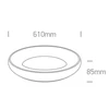 Lubinis šviestuvas Bikuvalt 50W LED plafonas, baltas, 2700/3000/4000K, dimeriuojamas, 61cm, 62144N/W/V