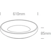 Lubinis šviestuvas 50W LED plafonas, juodas, 2700/3000/4000K, 120°, dimeriuojamas, 62144N/B/V