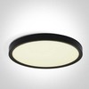 Lubinis šviestuvas 50W LED vidaus plafonas, apvalus, juodas, 2800/3200/4000K, 62006D/B/V
