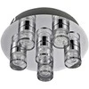 5,5W LED paviršinis šviestuvas MARC, chromo sp./skaidrus, 3000K