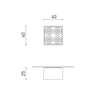 Lubinis šviestuvas 5,6W LED paviršinis šviestuvas Juodas FOSTER MICRO, juodas, 3000K