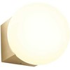 Lubinis šviestuvas 5W LED paviršinis šviestuvas BILIA, žalvario/baltos sp., 3000K, IP44, 01-2601