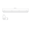 60W LED šviestuvas WARS 2x150 4000K