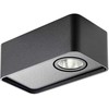 6,2W LED paviršinis šviestuvas YUKI, matinės juodos sp., 2700K, dimeriuojamas, 01-4229