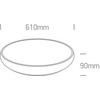 Lubinis šviestuvas 62W LED plafonas, baltas, 3000K, 62160/W/W