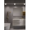 Lubinis šviestuvas 6W LED paviršinis šviestuvas NAIDA, chromo sp., 3000/4000K, IP44, 01-3358