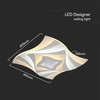 Lubinis šviestuvas V-tac 75W LED paviršinis šviestuvas, baltas, 3000-6500K, dimeriuojamas