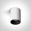 Lubinis šviestuvas 7W LED cilindro formos paviršinis šviestuvas, baltos/juodos sp., 3000K, dimeriuojamas, 12107R/W/W