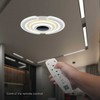 Lubinis šviestuvas V-tac 95W LED paviršinis lubų šviestuvas, baltas, 3000/6500K, dimeriuojamas, su nuotolinio valdymo pulteliu