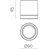 Lubinis šviestuvas ARTIC, GU10, antracito sp., IP65, P2091080GR