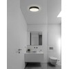 Lubinis šviestuvas DINS, E27, matinės juodos sp., IP44, P0395281NL