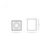 Lubinis šviestuvas, GU10, baltas, S151