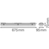Lubinis šviestuvas Ledvance LED T8 šviestuvas GEN 3, 2xG13, 675 mm