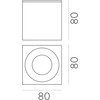 Lubinis šviestuvas Lubinis fasado šviestuvas BRANCO, GU10, baltas, IP65, P3468181B