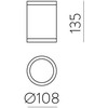 Lubinis šviestuvas NORI, E27, baltas, IP65, P2044081B