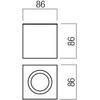 Lubinis šviestuvas Paviršinis šviestuvas PRATO, GU10, juodas, IP44, 01-3356