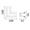 Ideal Lux Aksesuaras Ego Kit Recessed L Electr Conn Horizontal Bk