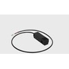Magnetinės sistemos IN_LINE bėgelio užbaigimas su užmaitinimu, juodas, 4x