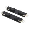 Magnetinės sistemos XTRIM M RECESSED bėgelio elektrinis sujungimas, 48V, juodas