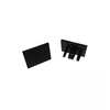 Magnetinės sistemos ZAMBELIS MAGNETIC ULTRA SLIM bėgelio užbaigimas, juodas, 23262