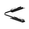 Magnetinės sistemos ZAMBELIS MAGNETIC ULTRA SLIM bėgelių lankstus sujungimas, 48V, juodas, 23128