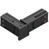 Magnetinio bėgelio ZAMBELIS MINI kampinis elektrinis sujungimas, juodas, 22258