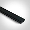 Magnetinis bėgelis FLAT, juodas, 48V, 1m, 43001F/B