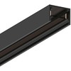 Magnetinis bėgelis SLIM MAGNETIC, 48V, juodas, 1m, su dangteliu ir užbaigimais, 02/0501-1