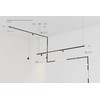 Pakabinamas magnetinės sistemos ZAMBELIS MAGNETIC ULTRA SLIM bėgelis, 48V, matinės juodos sp., 2m, 23124
